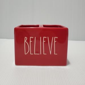 Rae Dunn Believe holder.